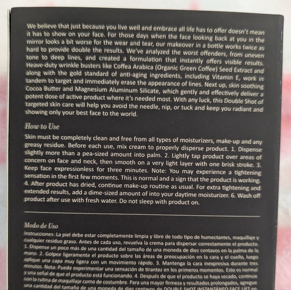 Callyssee Skincare Set Double Shot Instant Face lift & Coffee Crush Peeling Gel - Picture 6 of 9